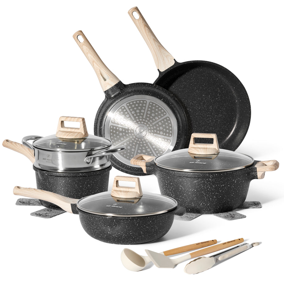 10-Piece Nonstick Cookware | Nonstick Pan Sets | Just Perfecto