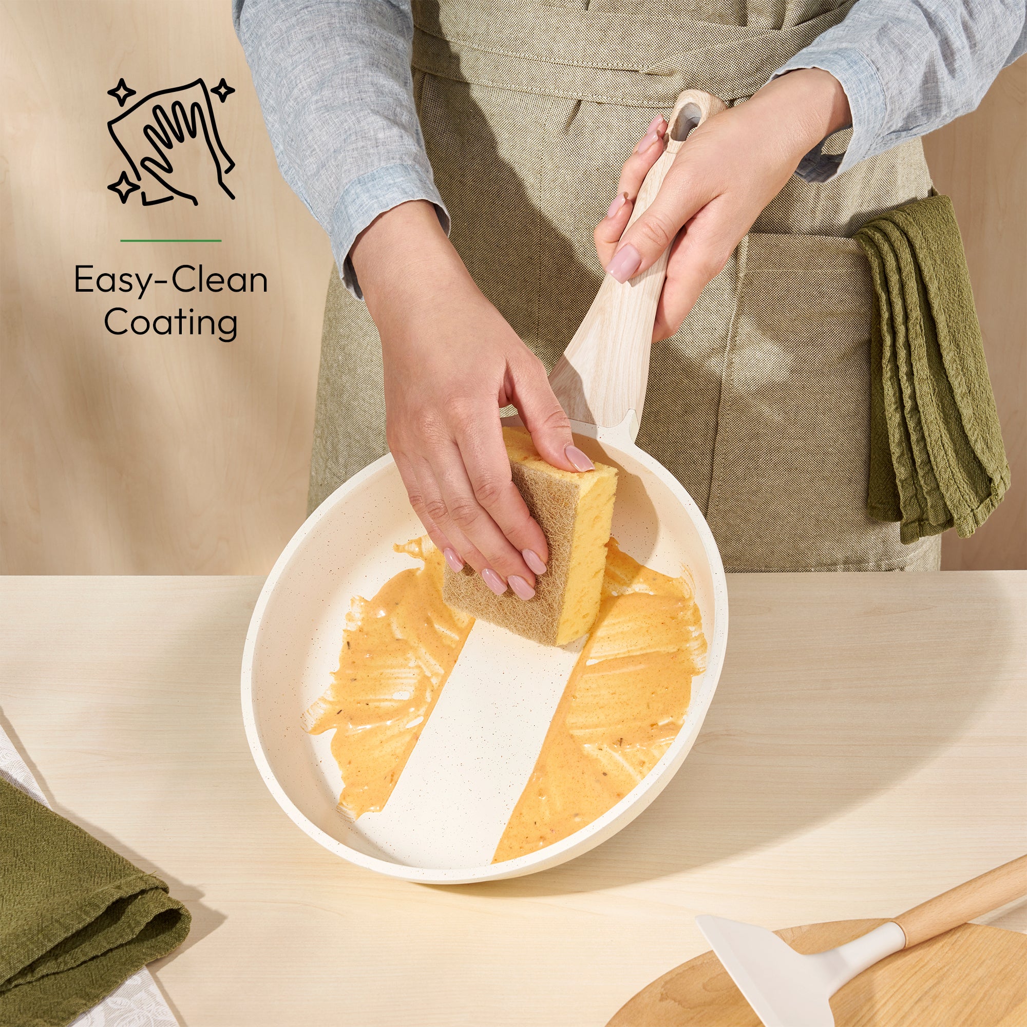 InnovaGoods - 5-Delige Pannenset met Antiaanbaklaag, Verwijderbaar Handvat, Stapelbaar Ontwerp, Geschikt voor Alle Kookoppervlakken, Multifunctioneel, Beige InnovaGoods - 5-Delige Pannenset met Antiaanbaklaag, Verwijderbaar Handvat, Stapelbaar Ontwerp, Geschikt voor Alle Kookoppervlakken, Multifunctioneel, Beige