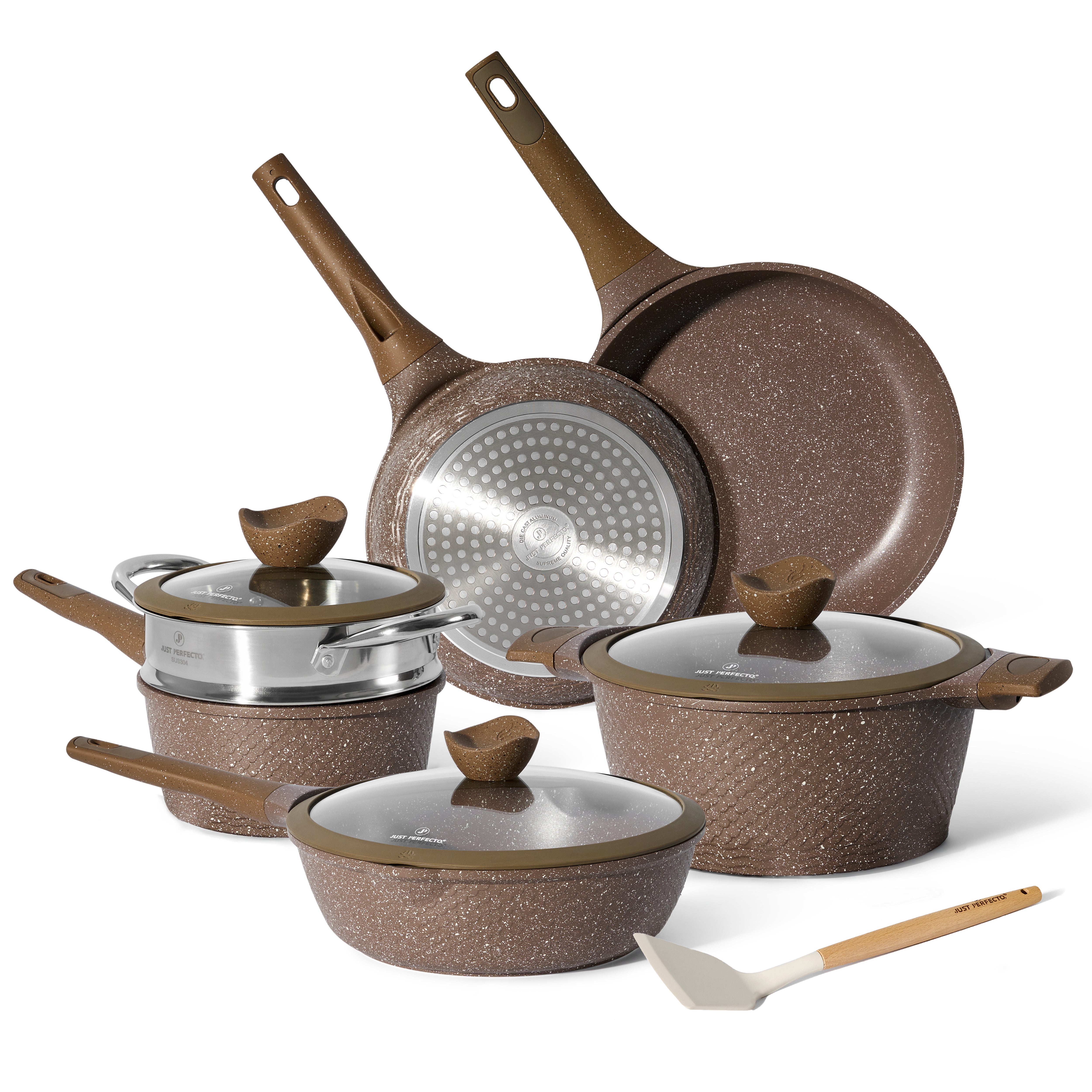 Batterie De Cuisine Induction 15 pièces JUST PERFECTO - Set De Batterie De Cuisine Induction 15 pièces JUST PERFECTO - Set De